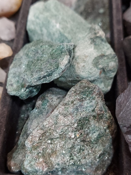 1 Fuchsite Mineral Stone, appx 2"