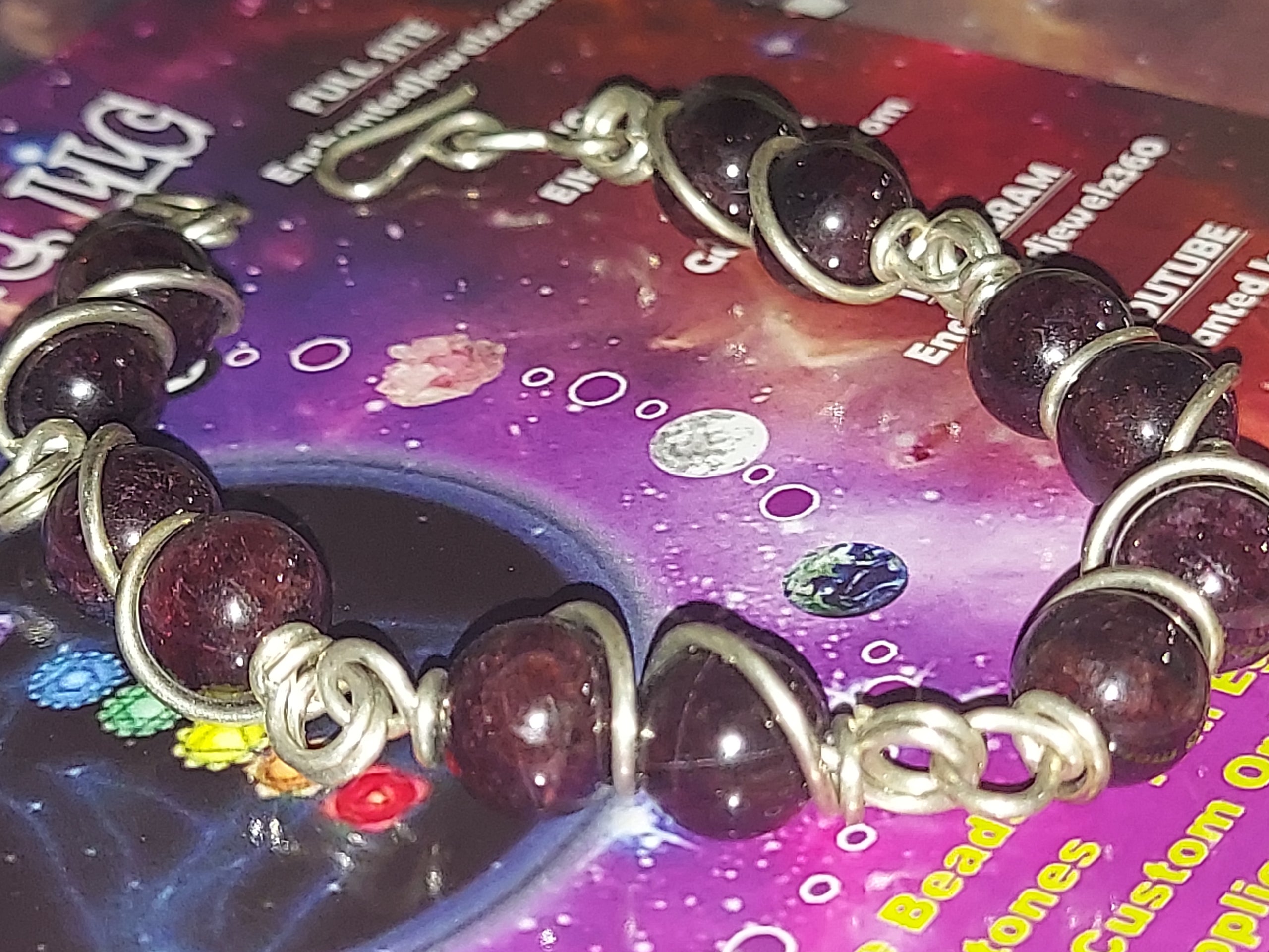 Sterling Silver Gem Links Bracelet