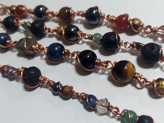 Copper Link Bracelet Set of 4