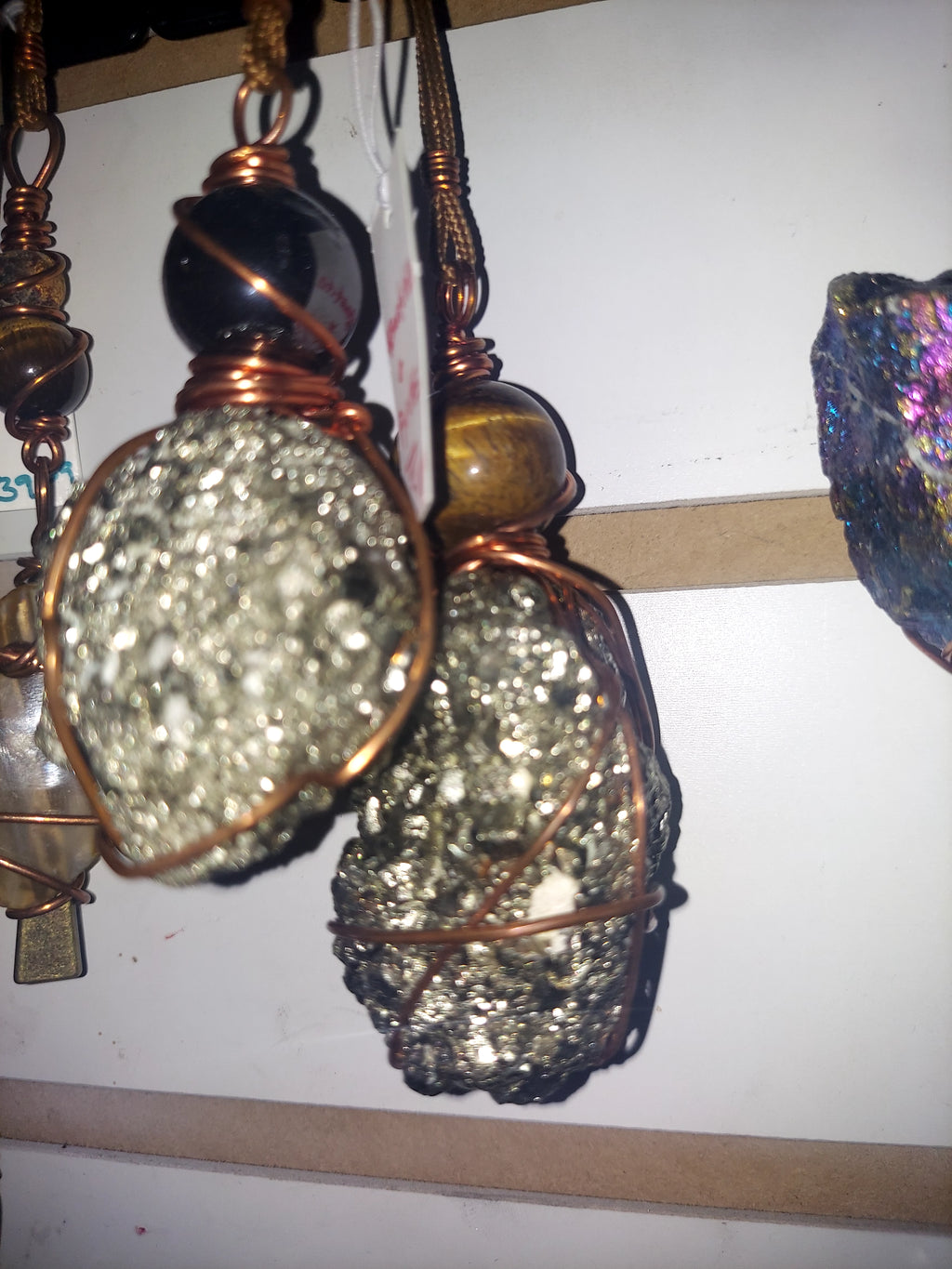 Extra Large Sparkling Pyrite Necklace