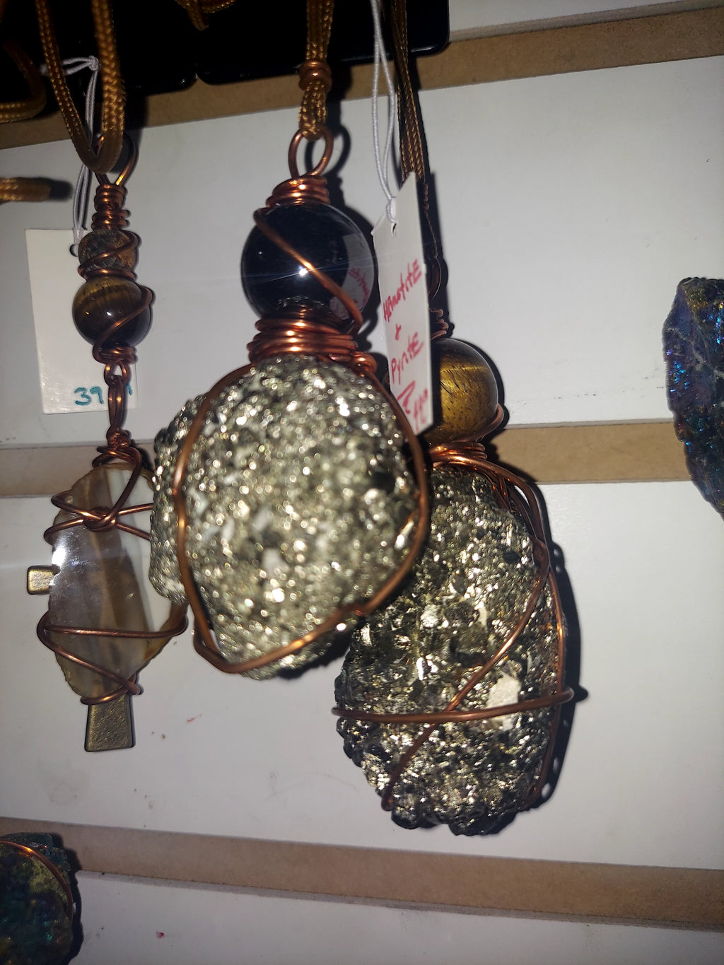 Extra Large Sparkling Pyrite Necklace