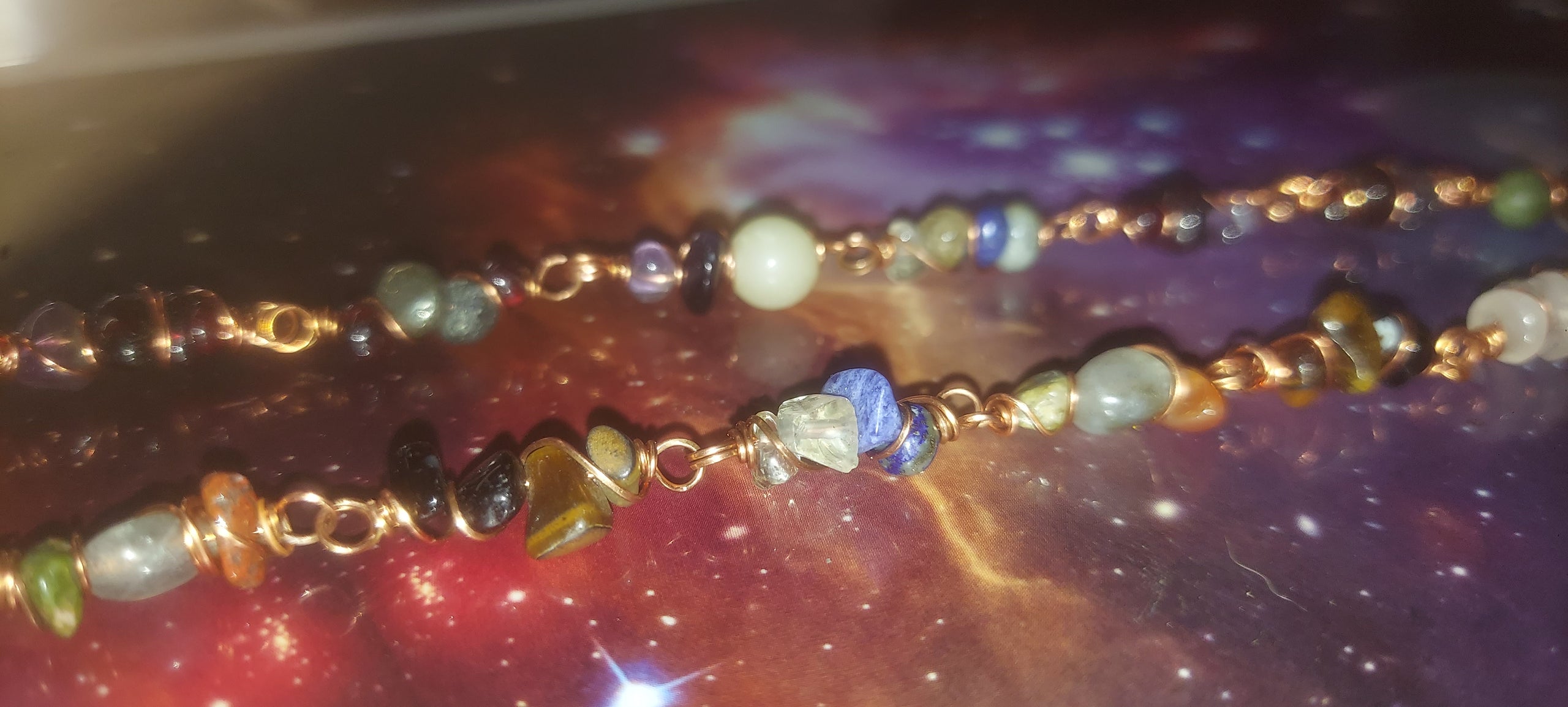 Natal Chart Gemstone Necklace