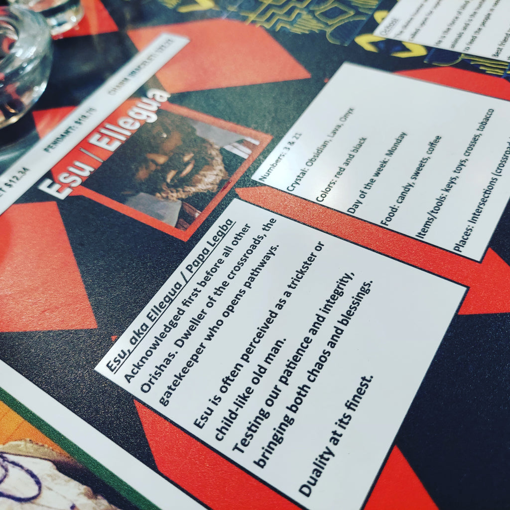 Esu Eleggua Papa Legba Red and Black 
Ft Lauderdale Metaphysical store #feliciascissorhands Black owned Metaphysical business, wholesale and retail jewelry handmade usa