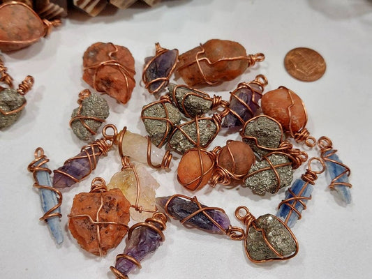 Wholesale: 25ct Mini Gemstone Pendants